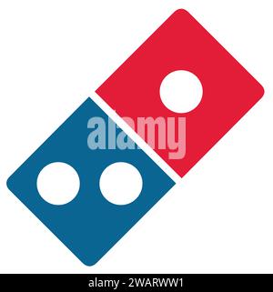 Domino`s Pizza logotype | Fast food logo icon Stock Vector